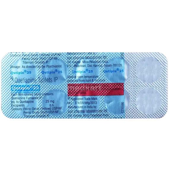 qutipin 25mg tablet 10's